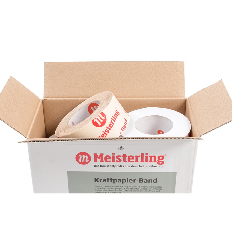 Meisterling® Kraftpapier-Band 60 mm Breite x 25 m Länge Karton
